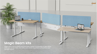 Rail de distribution d'alimentation pour bancs de bureau OMNI Modern Steel Power Beam
