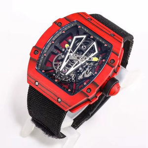 Top Tier 27-03 Carbon Fiber Tourbillon Luxury Men's Automatic Mechanical Watch Sapphire <b>Mirror</b> Hollow Sports Watch - Product Image 2