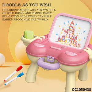 Juego de Mesa de Dibujo Plegable y Ajustable para Niñas, Juguetes Educativos Tempranos para Niños con Rotulador de Colores - Product Image 3