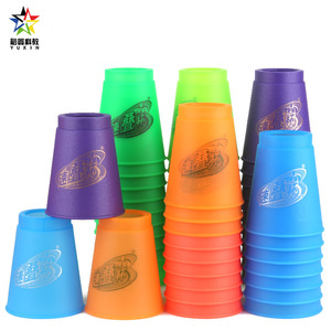 Tasses à empiler semi-transparentes pour enfants, 6 pièces, jouet de développement des compétences pour la coordination œil-main - Product Image 3