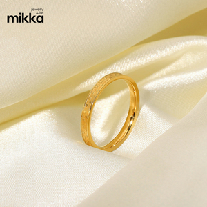 Regalo all'ingrosso dei gioielli dell'anello delle donne della scacchiera dell'acciaio inossidabile placcato oro 18 carati all'ingrosso - Product Image 2