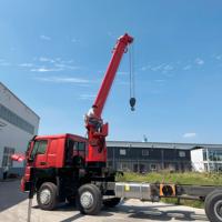 Grue à télécommande, capacité de levage maximale de 4 tonnes, bras mécanique manuel de petite taille, bras droit, camion de contraction, cran