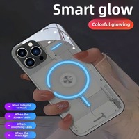 Étui de téléphone à lumière LED lumineuse de luxe Étui de téléphone portable à LED