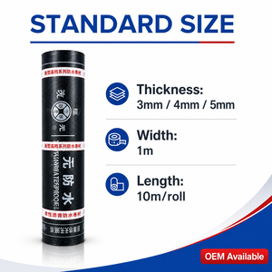 Membrana <span class=keywords><strong>Impermeabilizzante</strong></span> Autoadesiva per Tetti in Calcestruzzo, Modificata con Polimeri, Rinforzata con Poliestere, Elastomero SBS - Product Image 2