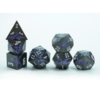 Nouveau jeu de dés RPG polyédriques Dragons 7 pièces fait à la main jeu du MDN bon prix en métal en alliage de zinc