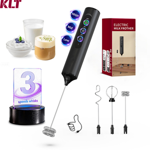 เครื่องตีฟองนม 3 ระดับความเร็ว 3 หัวตี ชาร์จผ่าน USB ใช้ได้กับกาแฟ นม สำหรับสำนักงาน/ห้องครัว/การเดินทาง/ตั้งแคมป์ - Product Image 1