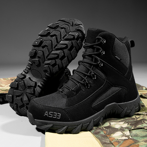 Bottes de randonnée pour hommes 2026, tige en mesh respirant, doublure imperméable, semelle extérieure en caoutchouc antidérapante, toutes saisons, bout rond - Product Image 3