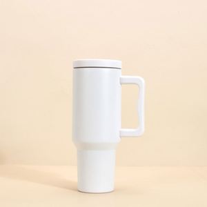 <b>40oz</b> Travel Car H4.0 <b>Handle</b> <b>Tumbler</b> Vacuum Mug Lid Straw Non-Slip Base OEM ODM Custom Brand - Product Image 4