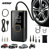Gonfleur de pneus intelligent avec 4 modes, affichage numérique pour voiture, moto, vélo, ballons, avec écran LCD et lumière LED