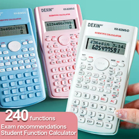Calculatrice multifonctionnelle DEXIN KK-82MS, calculatrice portable pour les examens, fonctions vectorielles, calculatrices de test, 12 chiffres