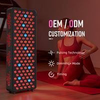 Panneau de luminothérapie LED rouge OEM ODM avec logo personnalisé, spectre et taille ajustables, panneau de lumière infrarouge proche pour le corps entier