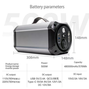 <span class=keywords><strong>Portable</strong></span> 500W Lithium Ion Centrale <span class=keywords><strong>Solaire</strong></span> Système D'énergie Rechargeable Démarreur <span class=keywords><strong>Ordinateur</strong></span> <span class=keywords><strong>Portable</strong></span> Charge <span class=keywords><strong>Batterie</strong></span> <span class=keywords><strong>Externe</strong></span> Inclus - Product Image 2