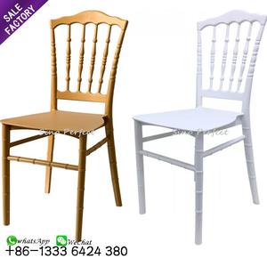 Chaise de salle à manger de style français en résine PP avec dossier en rotin, modèle Louis, pour mariage, vente en gros - Product Image 5