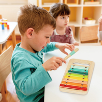 Baby Percussion Instrument Xylophone Octave Hand Percussion Toys Toddler Educational Toys Montessori Music Set