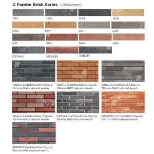 Carreaux <span class=keywords><strong>de</strong></span> <span class=keywords><strong>brique</strong></span> en porcelaine souple flexibles pliables finition face R <span class=keywords><strong>brique</strong></span> murale en argile Mcm mince antique pour décoration intérieure extérieure - Product Image 2