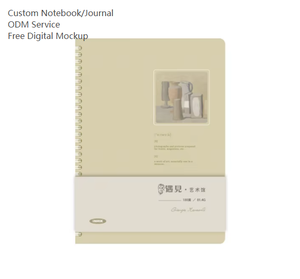 Spiral Bound A5 Art Journal imprimé carnet de croquis pour <span class=keywords><strong>dessin</strong></span> peinture et griffonnage PP couverture selle couture reliure 50 pièces quantité minimale de commande - Product Image 1