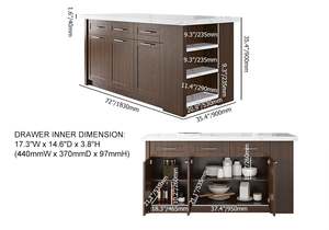 CBMmart Modern Modular One-stop Designs Custom Home Furniture for Villa Kitchen Cabinet Set - Product Image 6