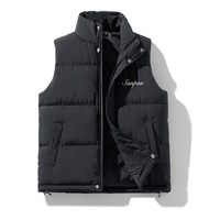 Chaleco de Invierno sin Mangas para Hombre, Diseño Personalizado, con Cierre, Resistente al Viento, Transpirable, Estilo Casual, para Clima Frío