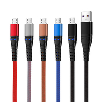 Prix usine 5A Type C câble de données USB-C de charge super rapide câble de chargeur rapide avec blindage de tresse de veste en nylon pour 15 téléphones
