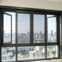 Ventana Corredera de Aluminio HUACAI en Stock, Venta al por Mayor Directa de Fábrica, Ventana con Rotura de Puente Térmico para Importadores