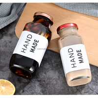 Bouteilles en verre de gros Bouteilles d'eau vintage étanches pour jus de fruits 80ml Bouteille de café infusé à froid Pot de gingembre pour potion