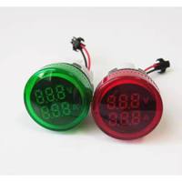 Pengukur Tegangan dan Arus Digital YXST dengan Layar LED Akurasi 2% Model D001-22VA untuk Panel Kontrol Industri