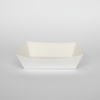 Barquette jetable en papier kraft biodégradable et recyclable, non pliable, de qualité alimentaire, pour barbecue, frites et poulet frit