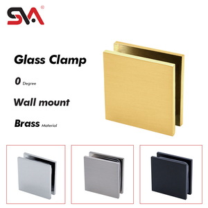 Sva solid brass vòi hoa sen cửa phần cứng phụ kiện cổng duy nhất 0 độ Glass chủ kết nối kẹp kẹp - Product Image 2