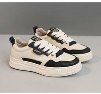 Chaussures basses à plateforme pour femmes, printemps-automne 2025, baskets décontractées rehaussantes, style universitaire, baskets tendance
