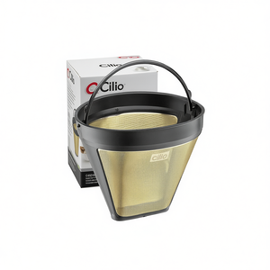 Filtro permanente para café Cilio Gold tamaño 4 para cafeteras de goteo - Product Image 2