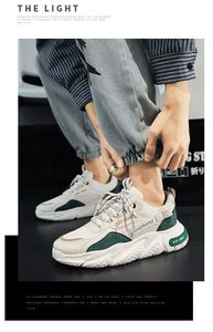 Zapatos Deportivos de Encaje para Hombre, Primavera Verano, Malla Transpirable, Ligeros, Plataforma Deportiva, Moda, Estilo Casual para Caminar - Product Image 2