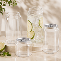 Bouteille transparente en PET de 400 ml et 500 ml pour boissons gazeuses, avec impression de logo personnalisée, et couvercle facile à ouvrir pour les salons de thé à bulles