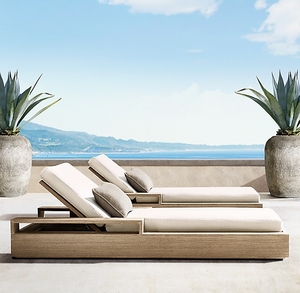 Hôtel piscine plage teck chaise longue soleil natation extérieur en bois massif ensemble <span class=keywords><strong>de</strong></span> jardin meubles Villa extérieur chaise en bois <span class=keywords><strong>de</strong></span> teck - Product Image 2