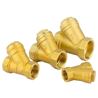 Filtre à Tuyau en Y Fileté en Laiton avec Filtre Amovible en Acier Inoxydable 304 pour Protection Manuelle des Lignes d'Eau, d'Huile et de Fluides Industriels