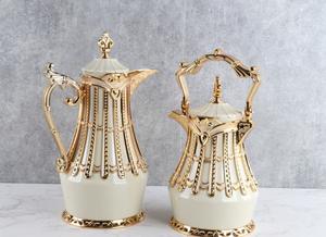 กาน้ำชาอาหรับสุดหรูเหมือนเพชรกระติกน้ำเก็บความร้อนเหยือกกาแฟขนาด1000มล. สำหรับโรงแรมและร้านอาหาร - Product Image 5