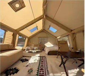 Chất lượng tốt nhất lớn Inflatable không khí du lịch lều không thấm nước Oxford vải một phòng ngủ cấu trúc cho cabin Cắm Trại Đi Bộ Đường Dài đi du lịch - Product Image 5