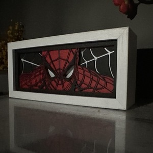 Lampes à LED découpées en papier <span class=keywords><strong>Marvel</strong></span> avec logo personnalisé-Spider-Man Iron Man <span class=keywords><strong>Thor</strong></span> Deadpool Veilleuses avec sculpture en 3D - Product Image 4