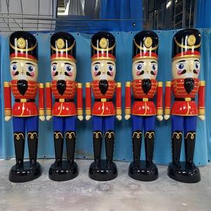 <span class=keywords><strong>Figurine</strong></span> de <span class=keywords><strong>casse</strong></span>-<span class=keywords><strong>noisette</strong></span> personnalisée de haute qualité pour les magasins et les expositions extérieures, en fibre de verre, décorations de Noël - Product Image 1