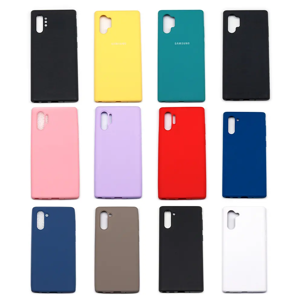 2022 New Design Cases Beautiful Color Liquid Silicone Rubber Phone Case For Samsung Galaxy Note 10 Phone Case Mobile Covers