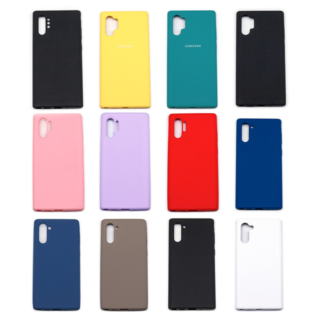2022 New Design Cases Beautiful Color Liquid Silicone Rubber Phone Case for Samsung Galaxy Note 10 Phone Case Mobile Covers