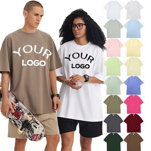 T-shirts vierges pour hommes, vente en gros d'usine, grammage lourd 260 g/m², impression personnalisée du logo de la marque - Product Image 1
