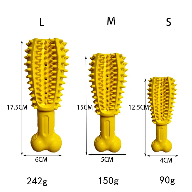 Fornitura transfrontaliera delle principali piattaforme giocattoli per la pulizia dei denti di cane, materiale in gomma naturale di ossa di cani di medie e grandi dimensioni