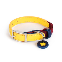 Collier de sécurité en cuir souple avec breloques nominatives Vente en gros de colliers de luxe recyclés pour petits animaux de compagnie Accessoires pour chiens