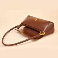 Sac D'épaule Cuir Véritable Style Rétro Cuir Véritable Sacs Épaule Femme Sac à Main Personnalisable Designer Luxe Messenger