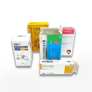 White Cardboard Box Customized Gold And Silver Card Color Box Printing Health Care Products Medicine Packaging Box Carton