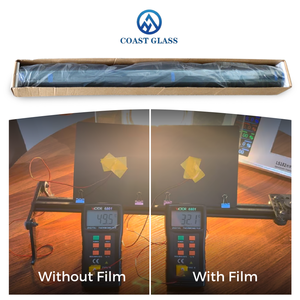 Película de Aislamiento Térmico para Ventanas de Tierras Raras, Protección UV IR 99%, Rechazo de Calor, Tinte Negro Azulado para Edificios y Automóviles - Product Image 4