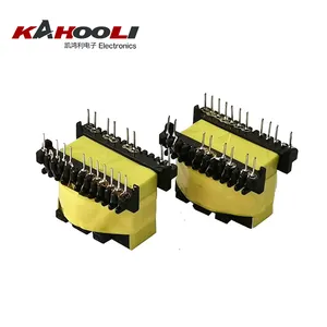 EE10 EF25 20Khz-500Khz High Frequency High Flux Low Profile Ferrite Coilformer Transformer Spesifikasi Disesuaikan