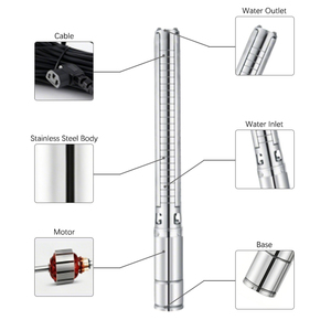 Fast Delivery Durable High Pressure Manual Control Stainless Steel Solar <b>Submersible</b> <b>Pump</b> for Construction Site Dewatering - Product Image 4