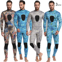 Combinaison de plongée en néoprène pour hommes, 3mm, personnalisé, imprimé Offre Spéciale, genou rembourré, camouflage, pêche sous-marine, chasse, surf
