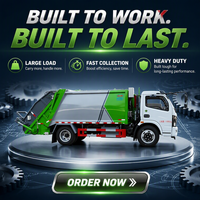 Camion compacteur de déchets HLW 9CBM, chargement arrière, diesel Euro 3, boîte en acier Q345, commande à distance, compression des déchets urbains